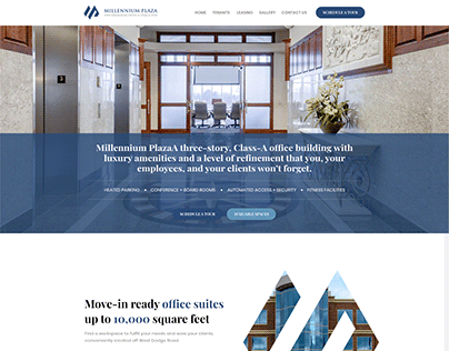 Project thumbnail - Office space for rent - Web Design