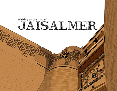 Walking on the map of Jaisalmer