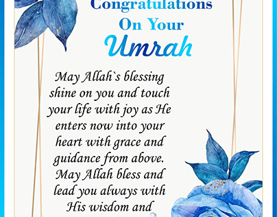 FLYER OF CONGRATULATIONS FOR UMRAH