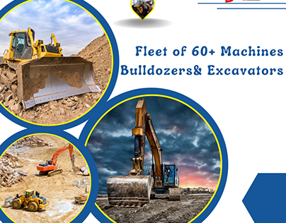 Fleet of 60+ Machines Bulldozer & Excavator