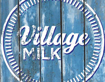 Village Milk Advertising. 