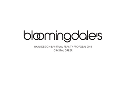 Request for Proposal Submission: Bloomingdale's