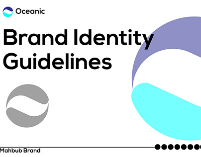 Oceanic minimal logo design| Brand identity guidelines