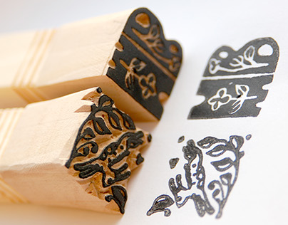 Woodcut stamp