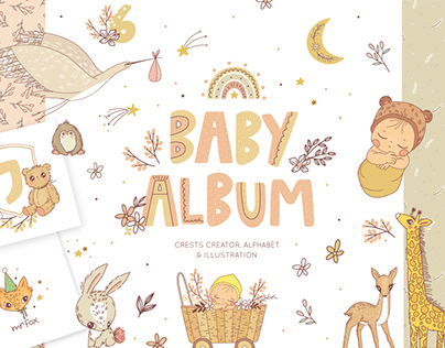 Baby album illustration