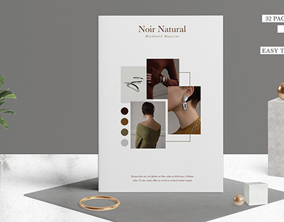 Noir Natural Moodboard Magazine