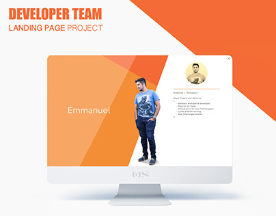 Developer Team Landing page