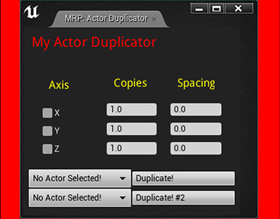 UE4 Plugin: Actor Duplicator