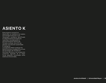 Personal Project - Asiento K
