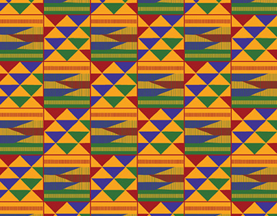 Traditional Kente pattern