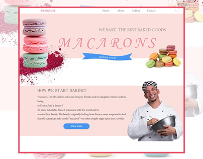 Macarons Landing Page