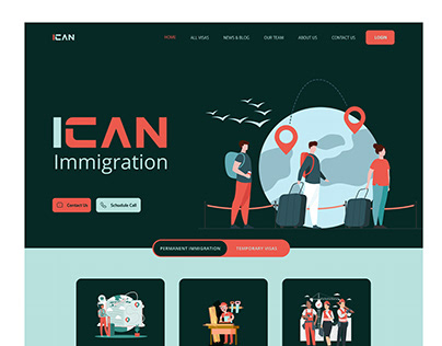 Immigration website design