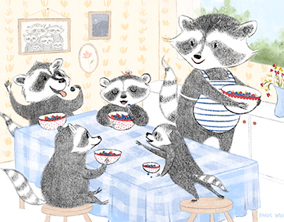 Raccoon Family Snack
