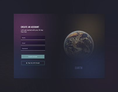 Daily UI Challenge | #001 - Sign Up