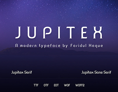 Jupitex - A Modern Font