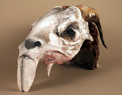 Rat and Ram Skull Mask