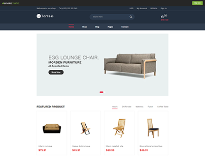 Furniture HTML Template - Torress