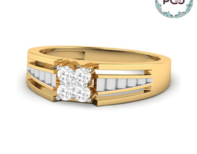 Perfect Men’s Diamond Ring By PC Jeweller