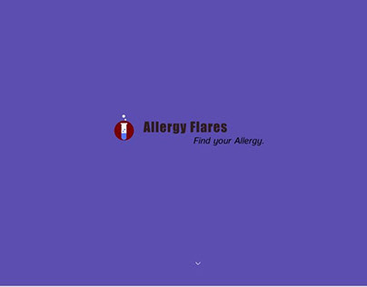UI Design for a Website "The Allergy Flares"
