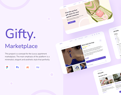 Gifty - Gifts Marketplace | UX Design | UI Design