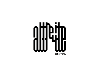 ABBREVIATE - Logo Design