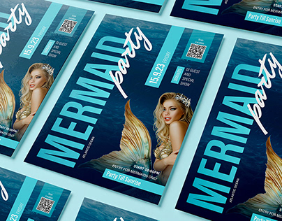 Poster design - Fantasy Mermaid Party
