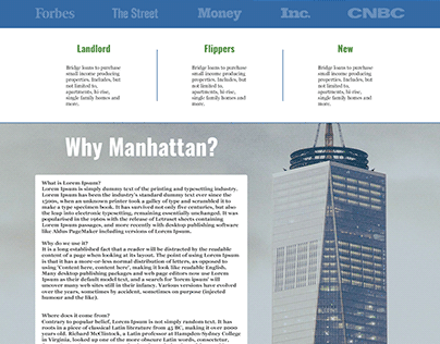 An idea project for Manhattan Bridge Capital website