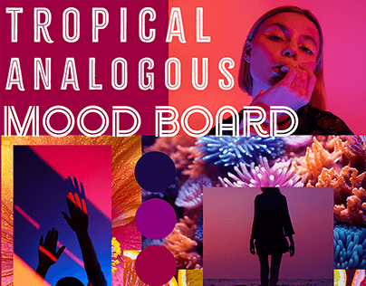 Tropical Analogous Mood Board