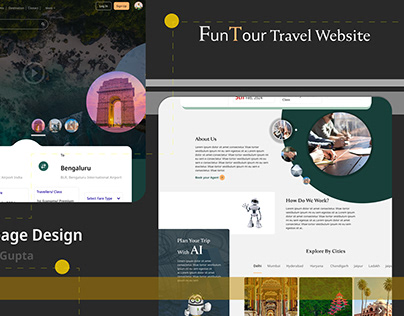 Travel UI Web Design