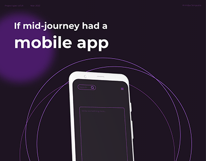 Mid-Journey Imagined as a Mobile App
