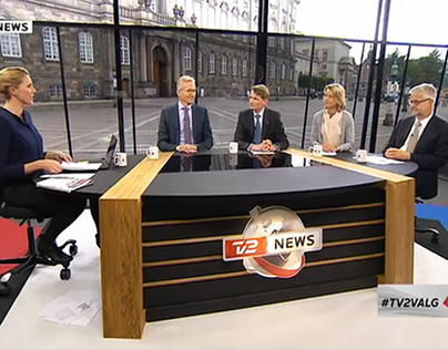 Danish election TV sets