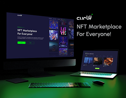 Curlk | Branding & UI/UX for NFT Marketplace