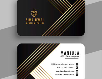 LOGO Designing & Visiting Card for Luxory Jewelery Shop