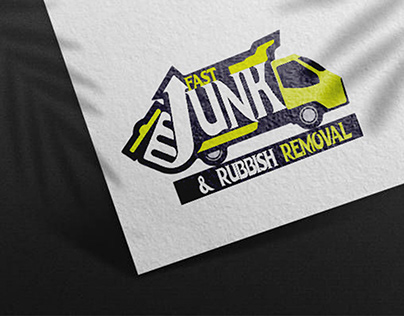 Fast Junk and Rubbish Removal Logo Type