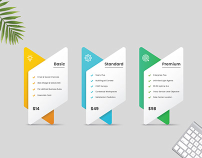 Web Pricing Table Layout Set