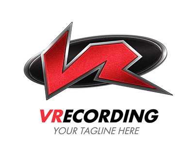 Free VR Letter Logo PSD