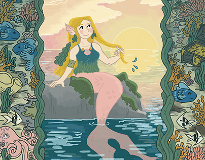 Mermaid of the Sea, Cover Illustration