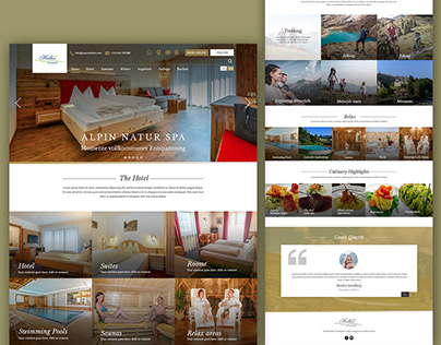 Luxury Hotel Landing Page Template