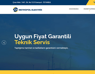 Metropol Elektrik Website