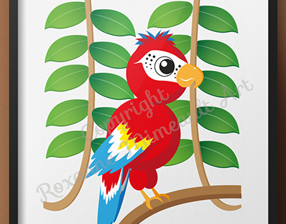 Parrot printable wall art