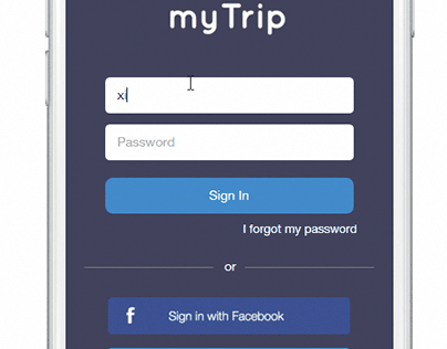 Interaction Design for travel website (myTrip)