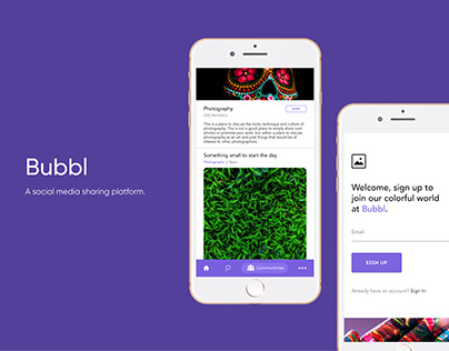 Bubbl - Social Media Sharing Platform