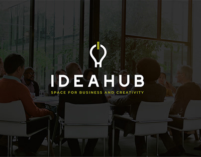Logo concept business hub/ IDEAHUB