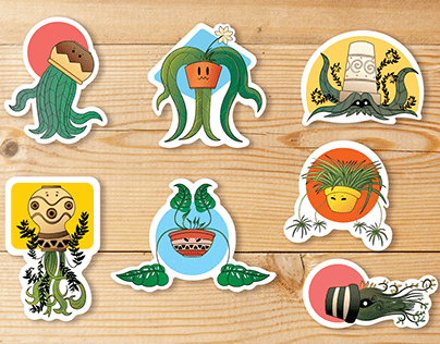Sticker Set: Monster Plants