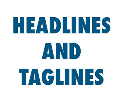 Headlines and Taglines