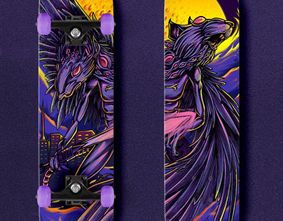 Custom skateboard graphic