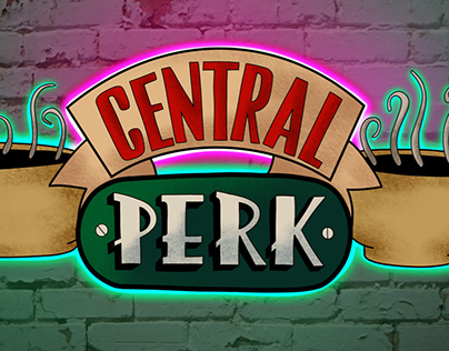 Central Perk Friends tv series logo