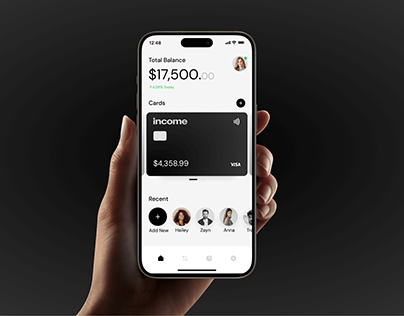 Income - Bank Mobile App | Finance Banking | Fintech