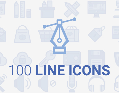 100 Free Line Icons