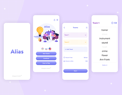 Alias game app design